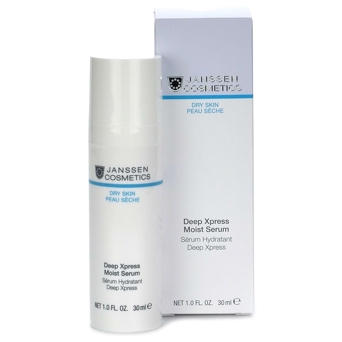 Сыворотка-бустер для мгновенного и глубокого увлажнения / Deep Xpress Moist Serum, Dry Skin, Janssen Cosmetics (Янсен косметика), 30 мл