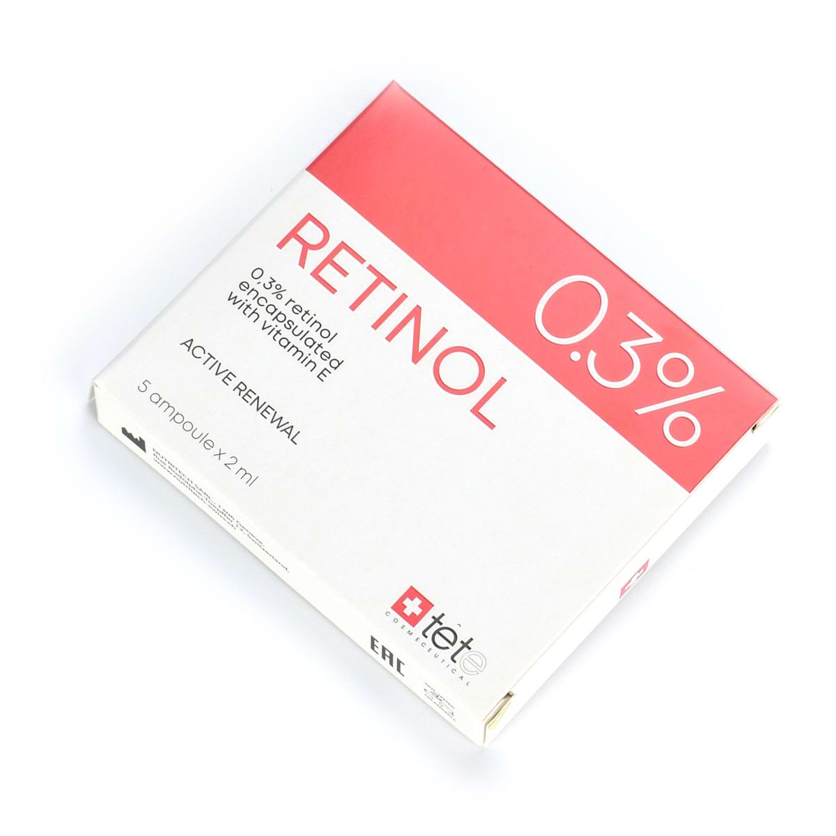 Ампульный концентрат 0.3% / Retinol Ampoule 0.3%, Tete Cosmeceutical – 5 х 2 мл
