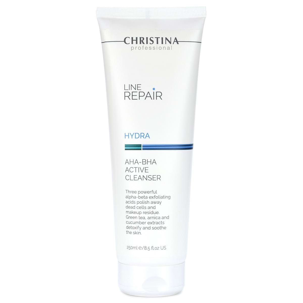 Очищающий активный гель с AHA-BHA кислотами / Hydra AHA-BHA Active Cleanser, Line Repair, Christina (Кристина) – 250 мл
