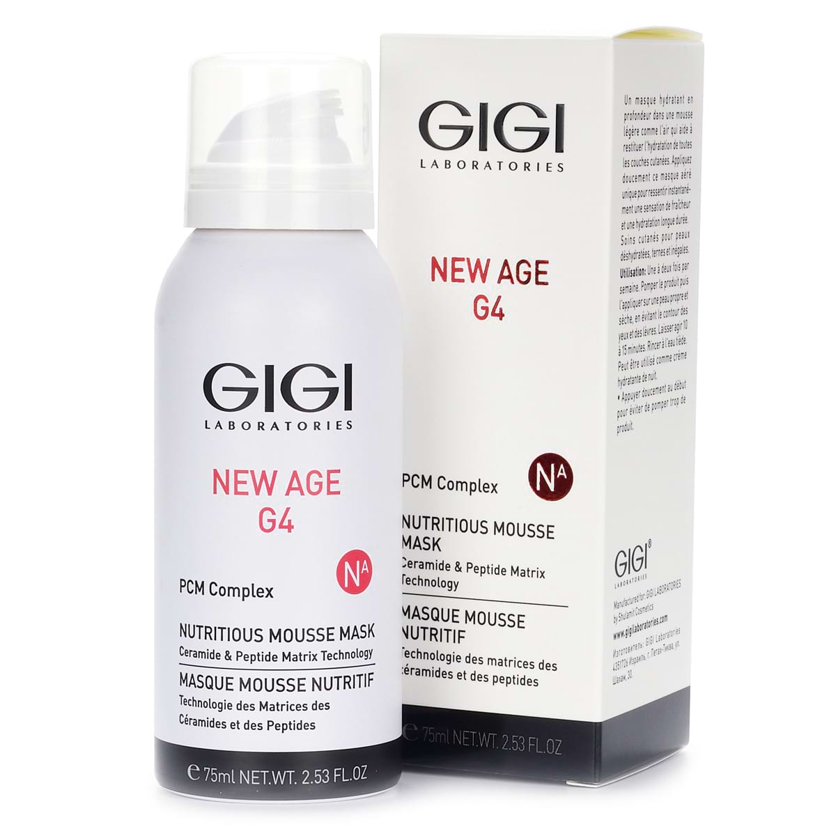 Маска-мусс экспресс увлажнение / Nutritious Mousse Mask, New Age G4, GiGi (Джи Джи) – 75 мл