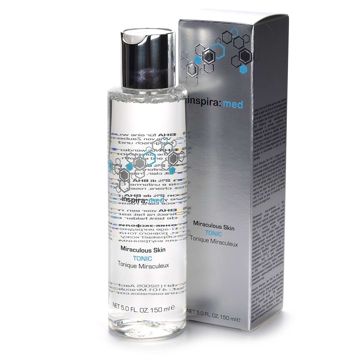 Увлажняющий Anti-Age тоник-эксфолиант с салициловой кислотой / Miraculоus Skin Tonic, Inspira Med, Janssen Cosmetics (Янсен косметика), 150 мл