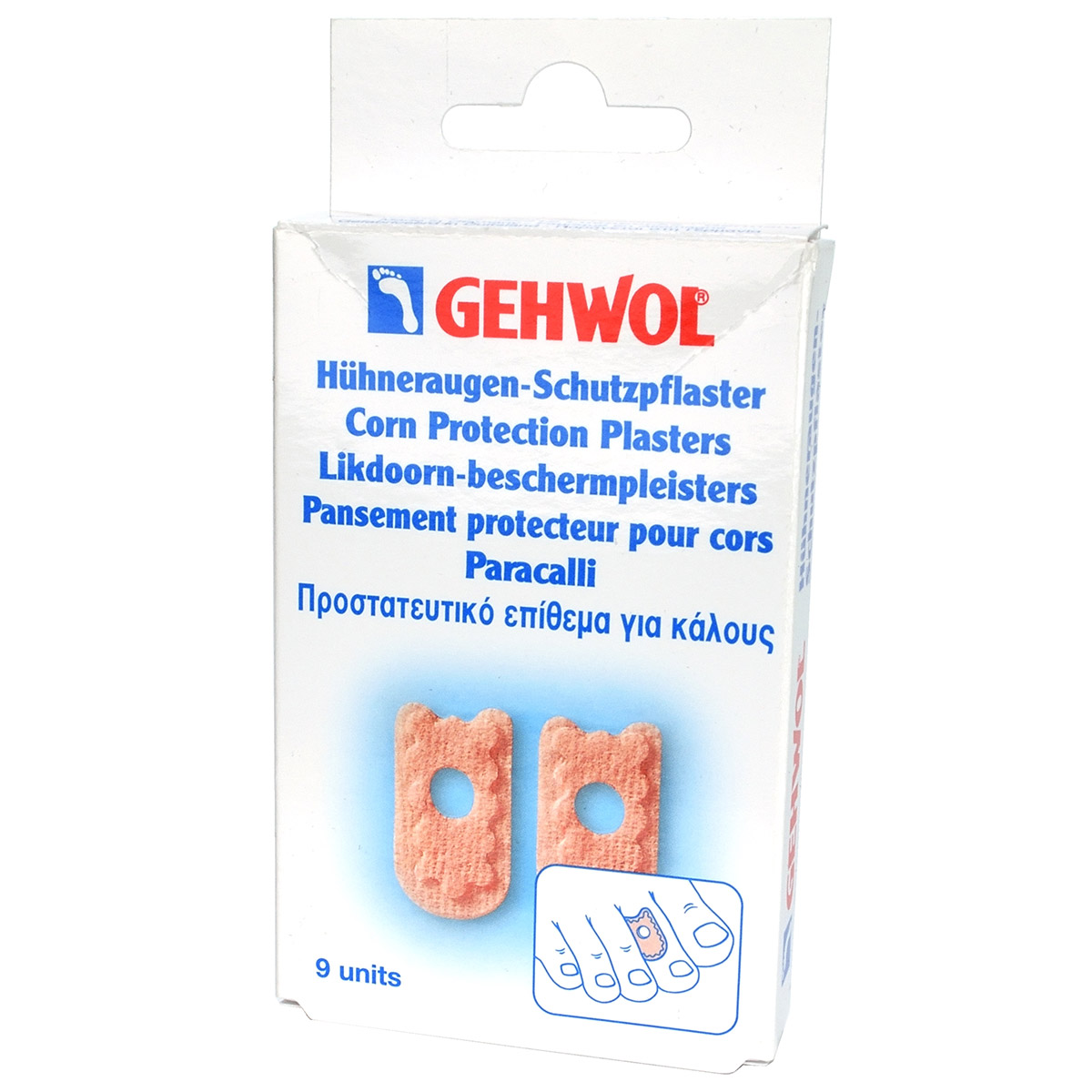 Мозольный пластырь / Corn Protection Plasters, Gehwol (Геволь), 9 шт