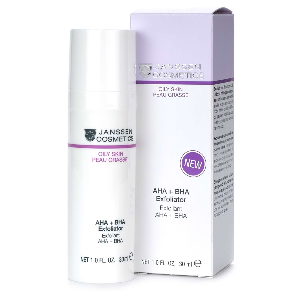 AHA + BHA биокомплекс-эксфолиатор (20% – PH 4.2; 32% – PH 3.6) / AHA + BHA Exfoliator, Oily Skin, Janssen Cosmetics (Янсен косметика), 30 мл