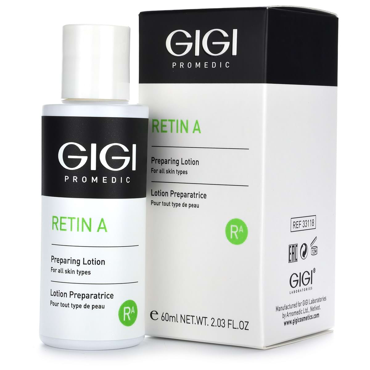 Биостимулирующий лосьон для лица / Preparing Lotion, Retin A, GiGi (Джи Джи) – 60 мл