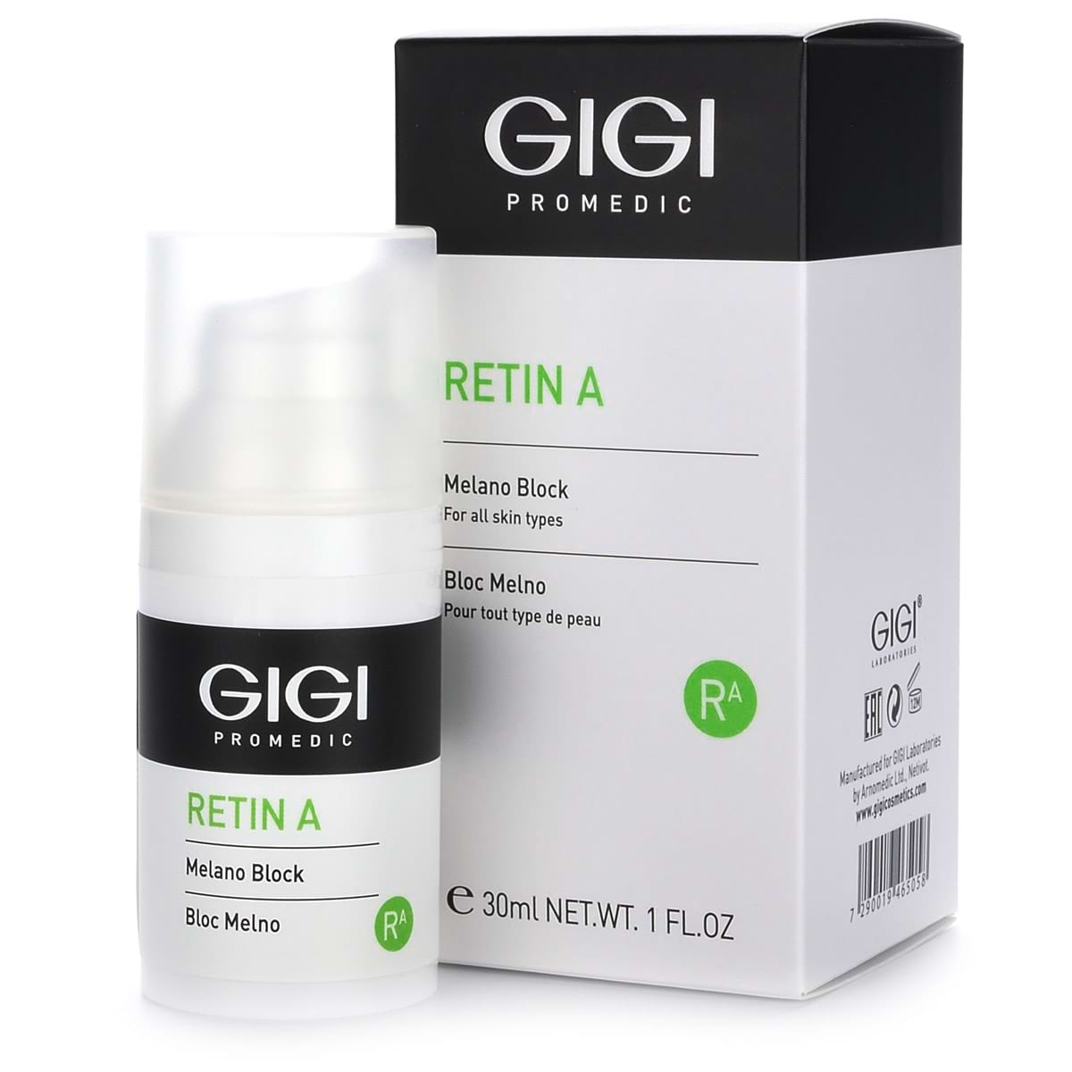 Крем депигментирующий / Melano Block, Retin A, GiGi (Джи Джи) – 30 мл
