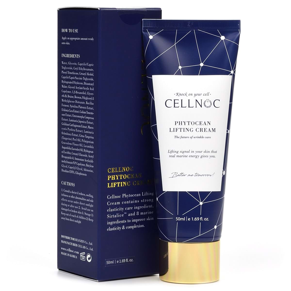 Крем лифтинг антивозрастной для придания упругости и тонуса кожи / Phytocean Lifting Cream, Cellnoc (Селнок) – 50 мл