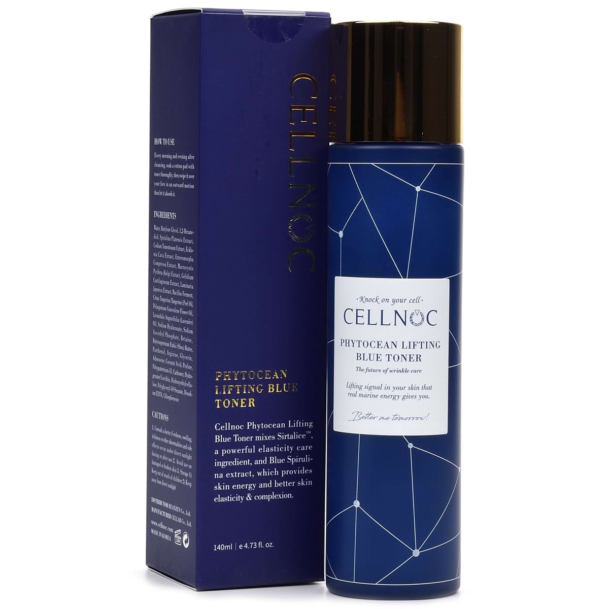 Тоник антивозрастной с мощным лифтинг эффектом / Phytocean Lifting Blue Toner, Cellnoc (Селнок) – 140 мл