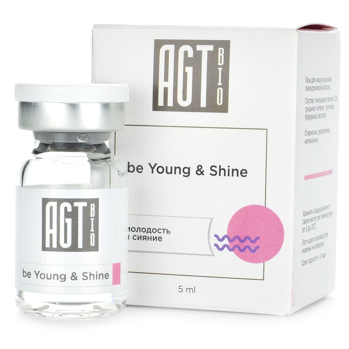 Биорепарант для тусклой кожи с признаками старения / Be Young & Shine, AGT Bio – 5 мл