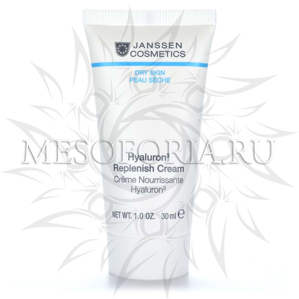 Регенерирующий крем с гиалуроновой кислотой насыщенной текстуры / Hyaluron3 Replenish Cream, Dry Skin, Janssen Cosmetics (Янсен косметика), 30 мл