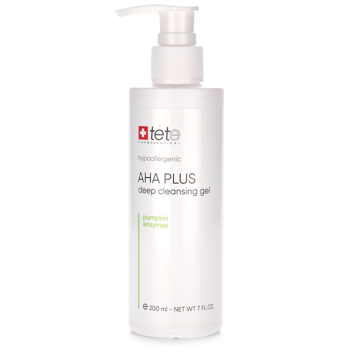 Гель для глубокого очищения с АНА-кислотами и энзимами тыквы / AHA Plus Deep Cleansing Gel, Tete Cosmeceutical – 200 мл