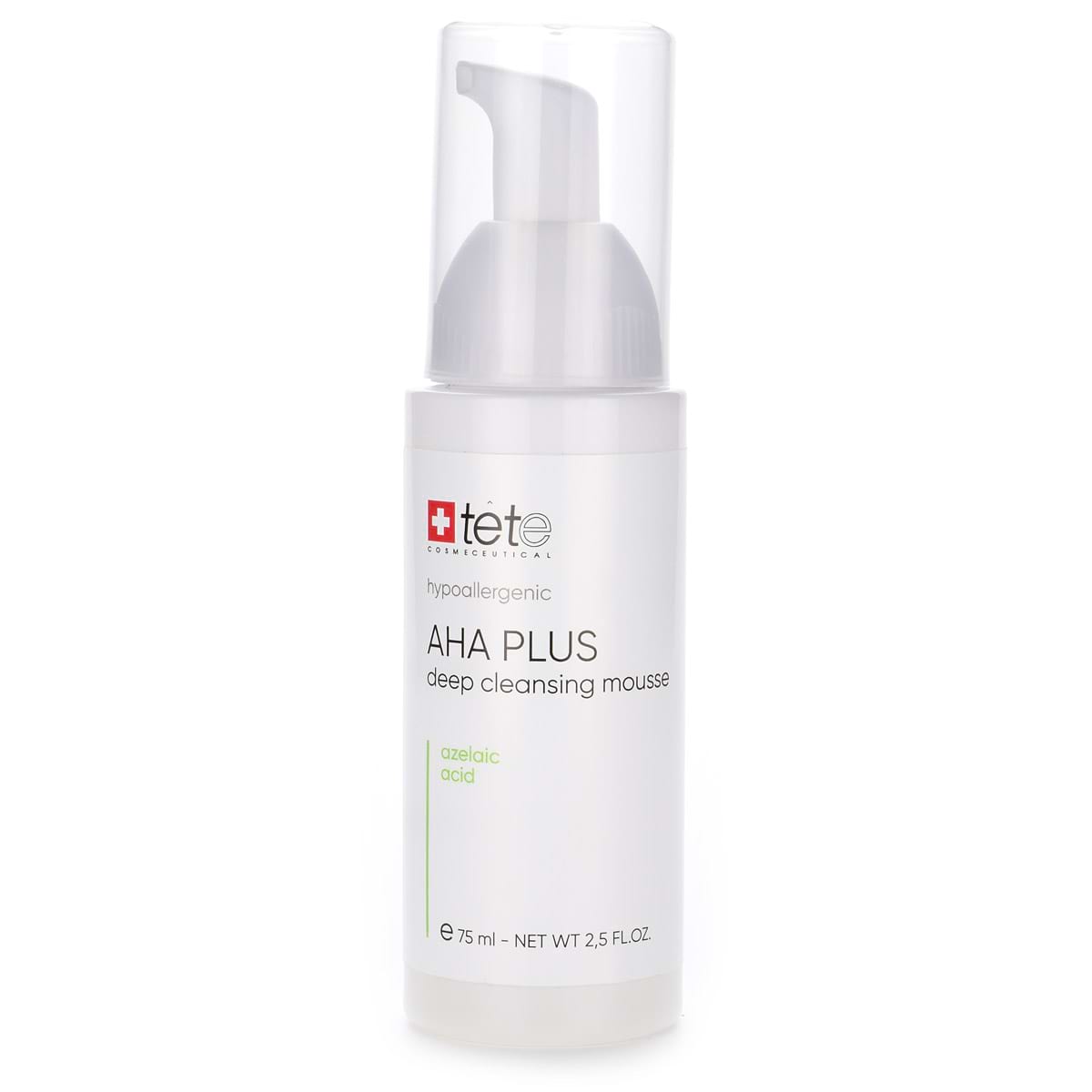 Мусс c комплексом AHA и азелаиновой кислотой / AHA Plus Deep Cleansing Mousse, Tete Cosmeceutical – 75 мл