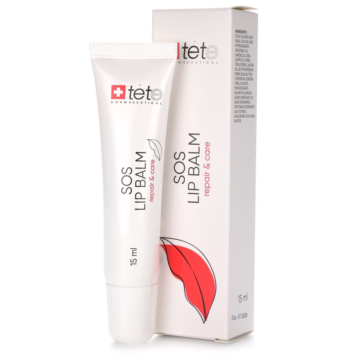 Бальзам для интенсивного восстановления и ухода за кожей губ / SOS Lip Balm, Tete Cosmeceutical – 15 мл