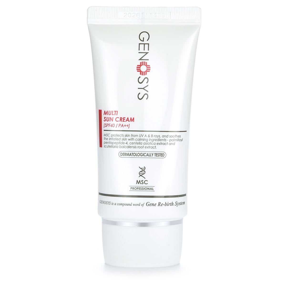 Солнцезащитный мультифункциональный крем СПФ 40 / Multi Sun Cream SPF 40+ PA++, Genosys (Генозис) – 40 мл